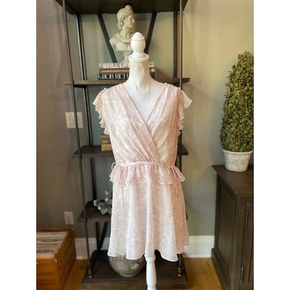 Ted Baker Evelyna Printed Texture GGT Mini Dress Ivory Womens Size 3 Medium 8 - Picture 8 of 12